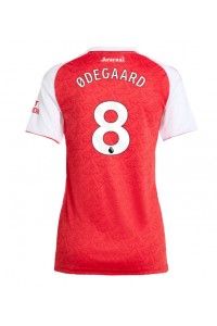 Arsenal Martin Odegaard #8 Jalkapallovaatteet Naisten Kotipaita 2025-26 Lyhythihainen